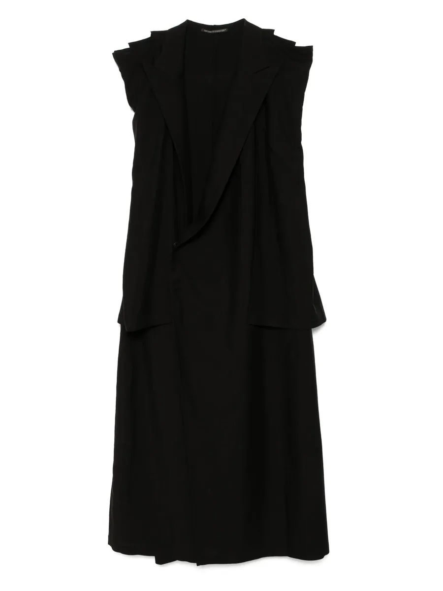 twisted gabardine coat 1