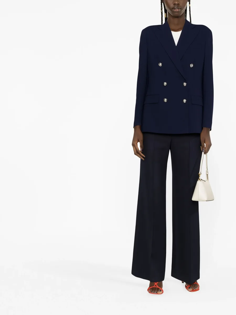 double-breasted button-fastening coat 4