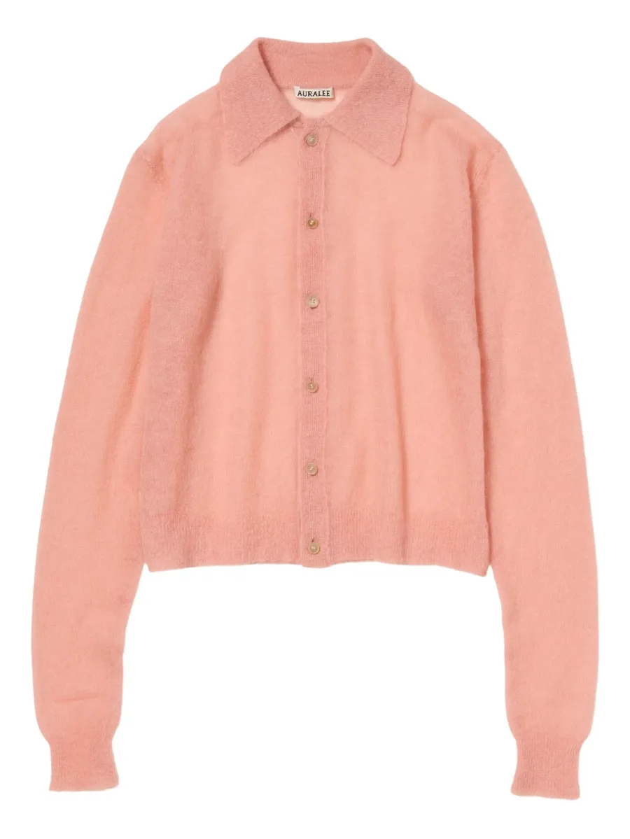collared mohair cardigan 1