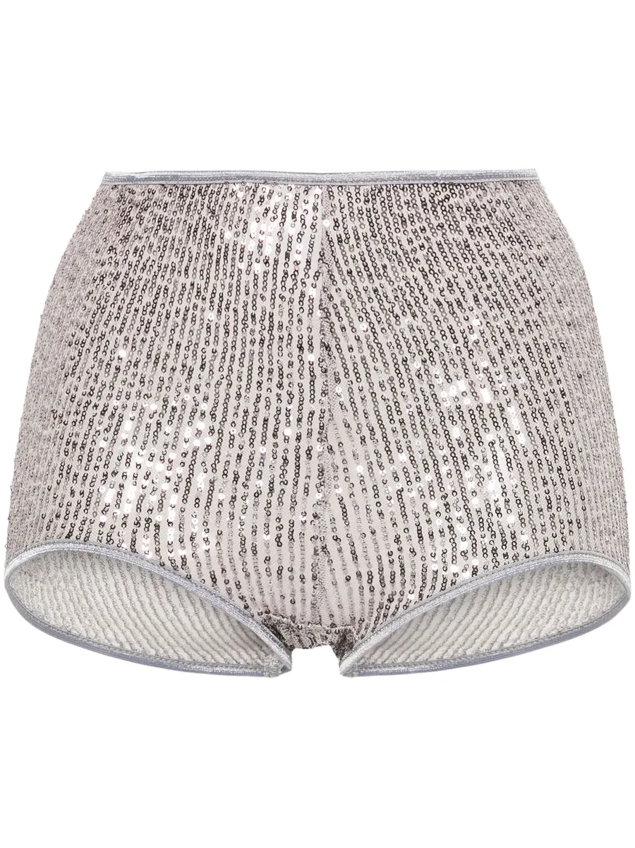 x Lia Aram sequin-embellished shorts 2