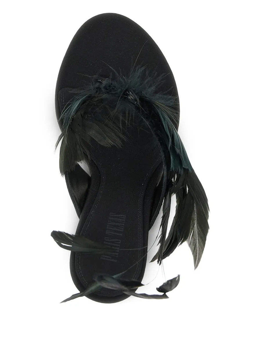 шелковые мюли Lidia Feather Thong 8