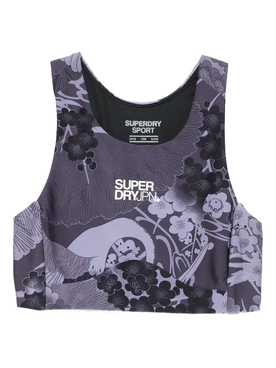 floral-print sports bra 1