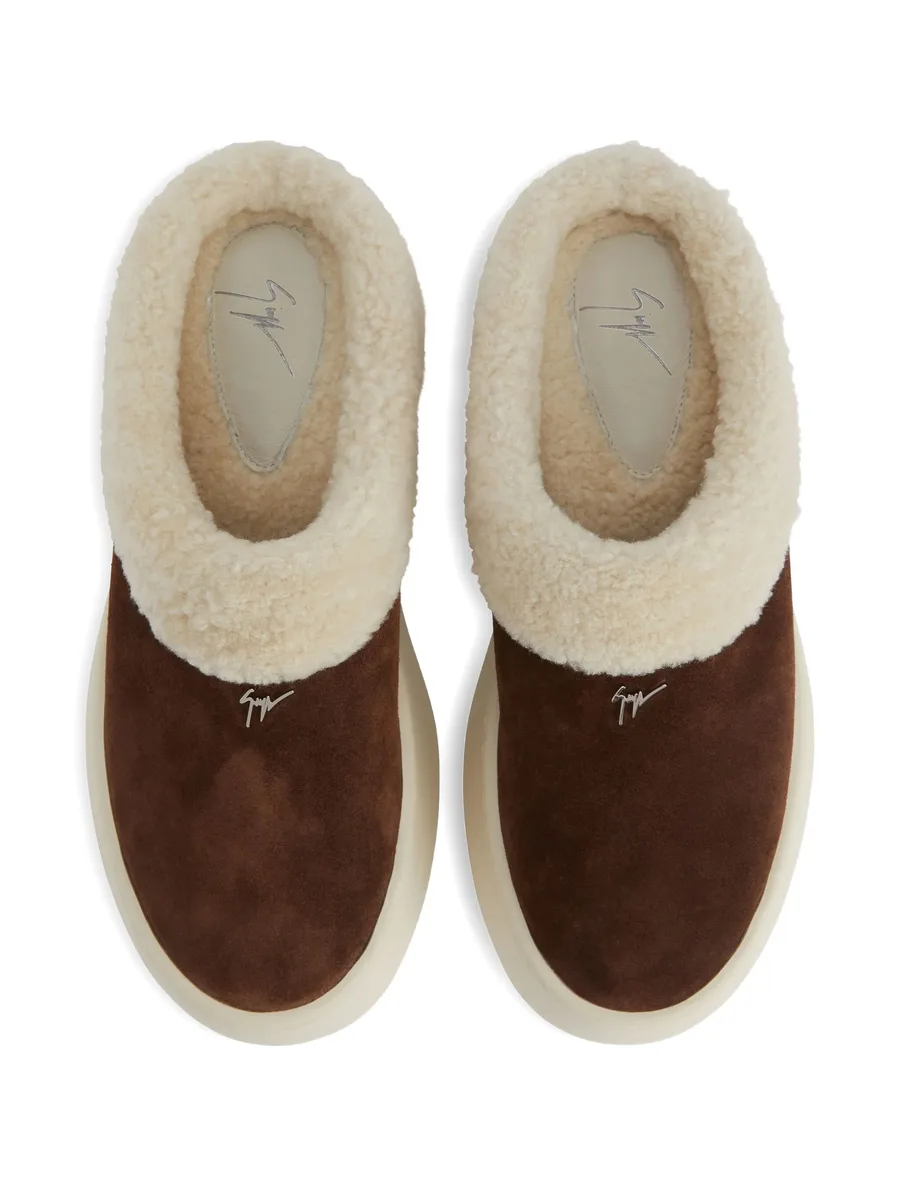 Gz League shearling platform slippers 7