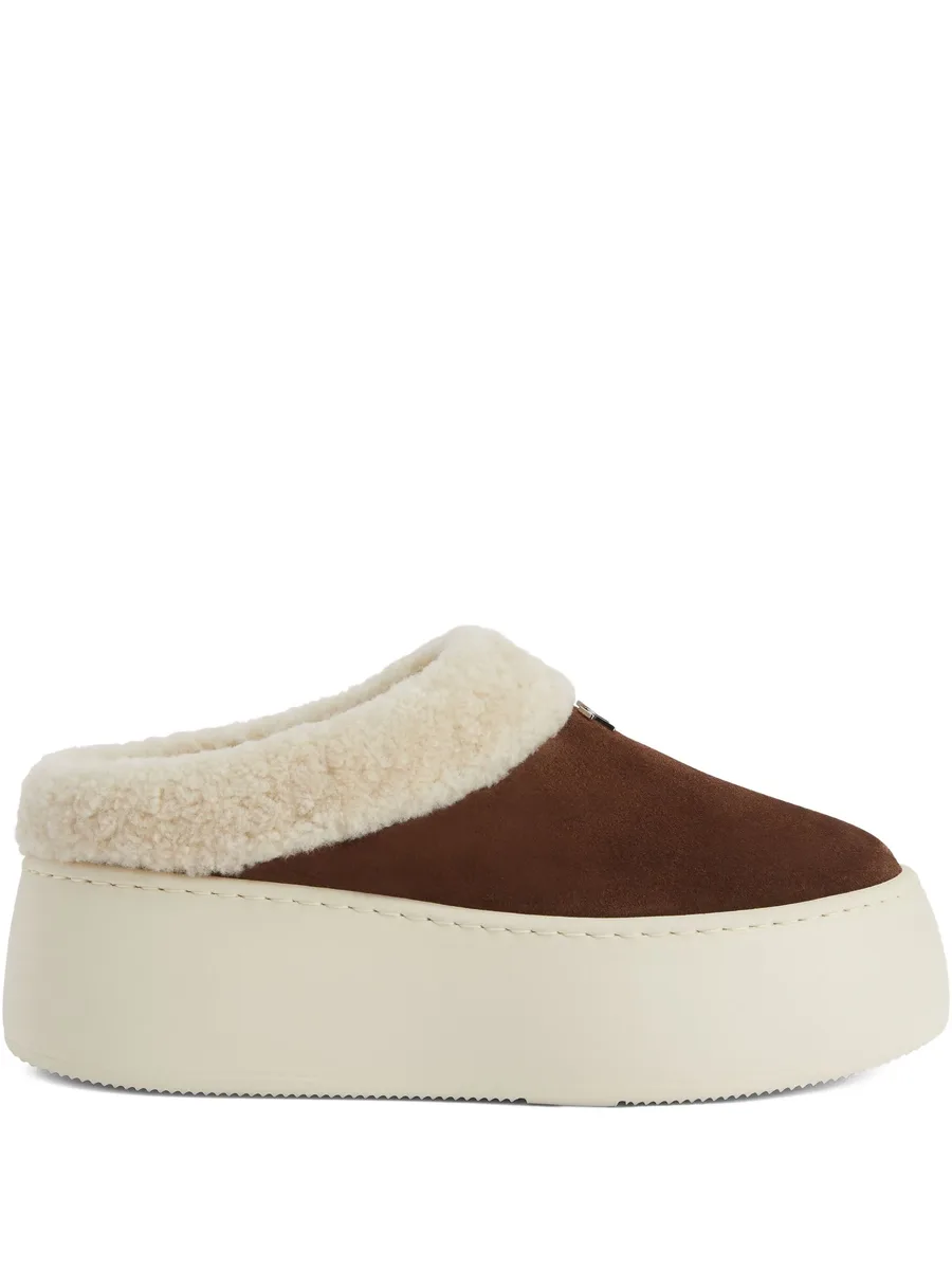 Gz League shearling platform slippers 1
