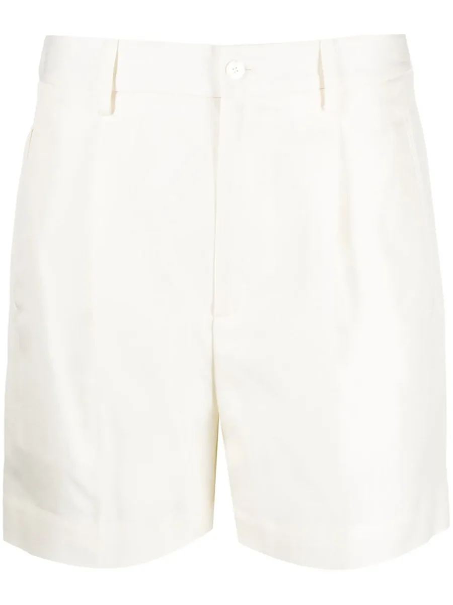 high-rise gathered shorts 1
