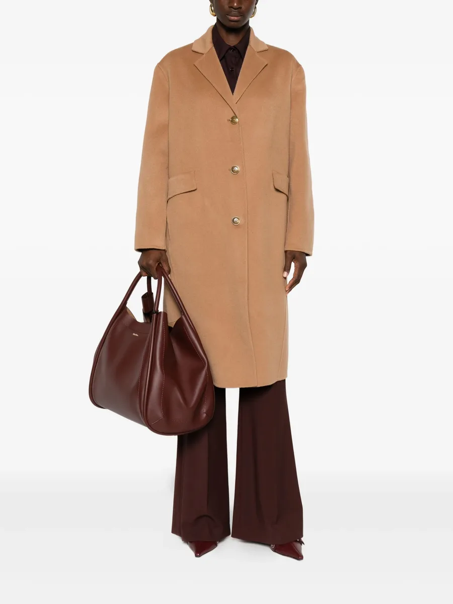 button-fastening patch-pocket coat 4