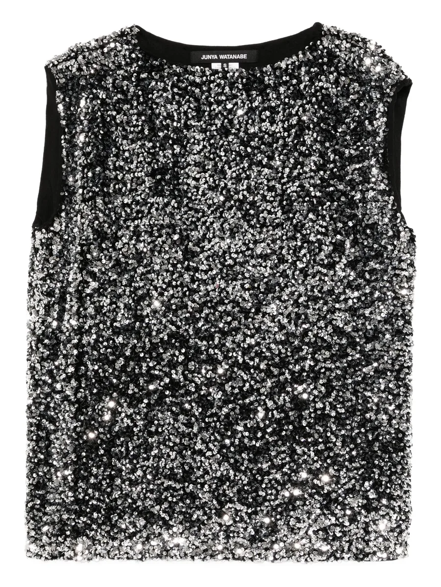 топ с пайетками из коллаборации с Comme Des Garçons 1