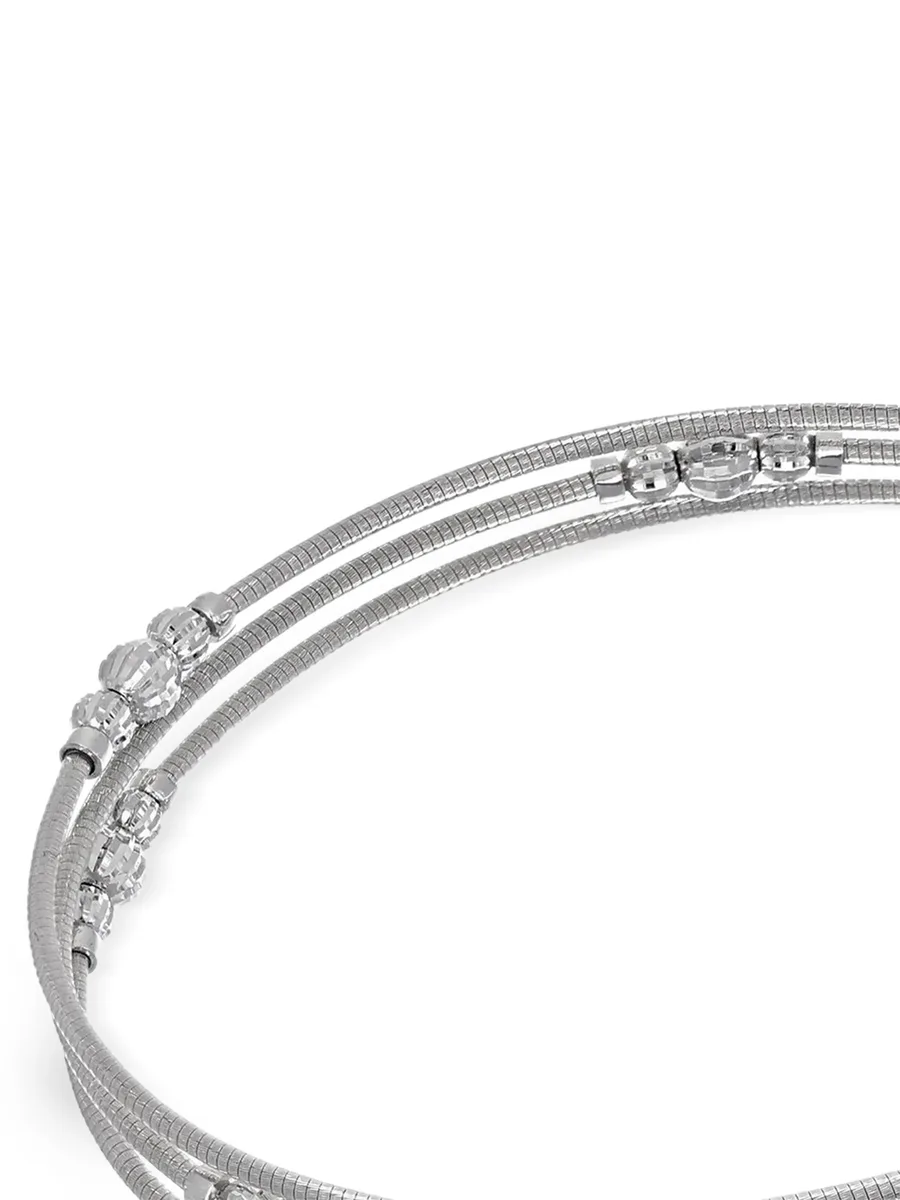 серебряный браслет Crystal Flexi 3