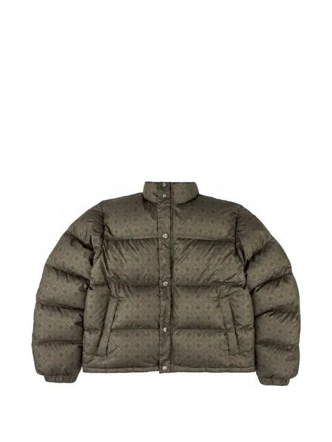 monogram-print puffer jacket