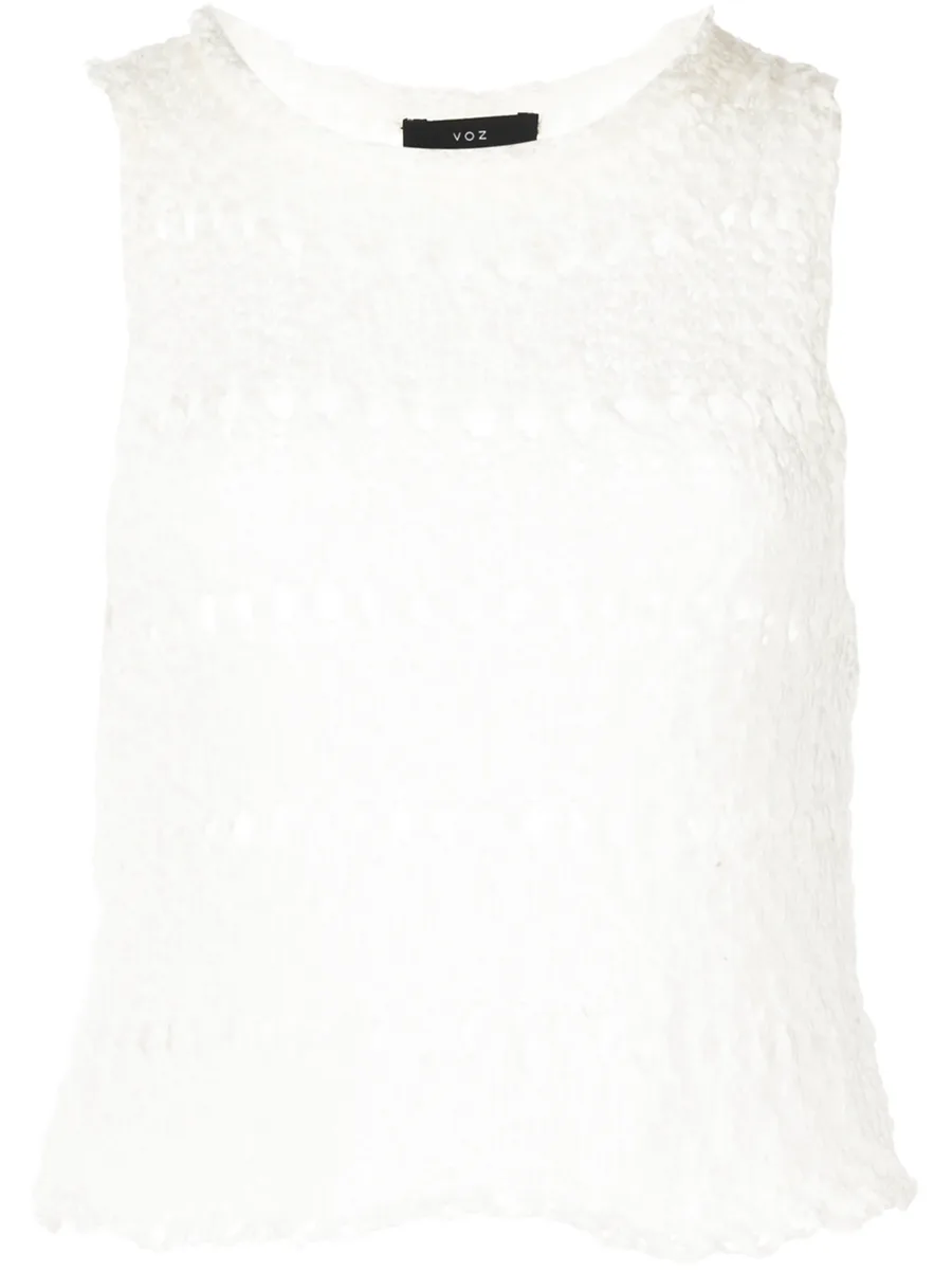 Flammé knitted crop top 2