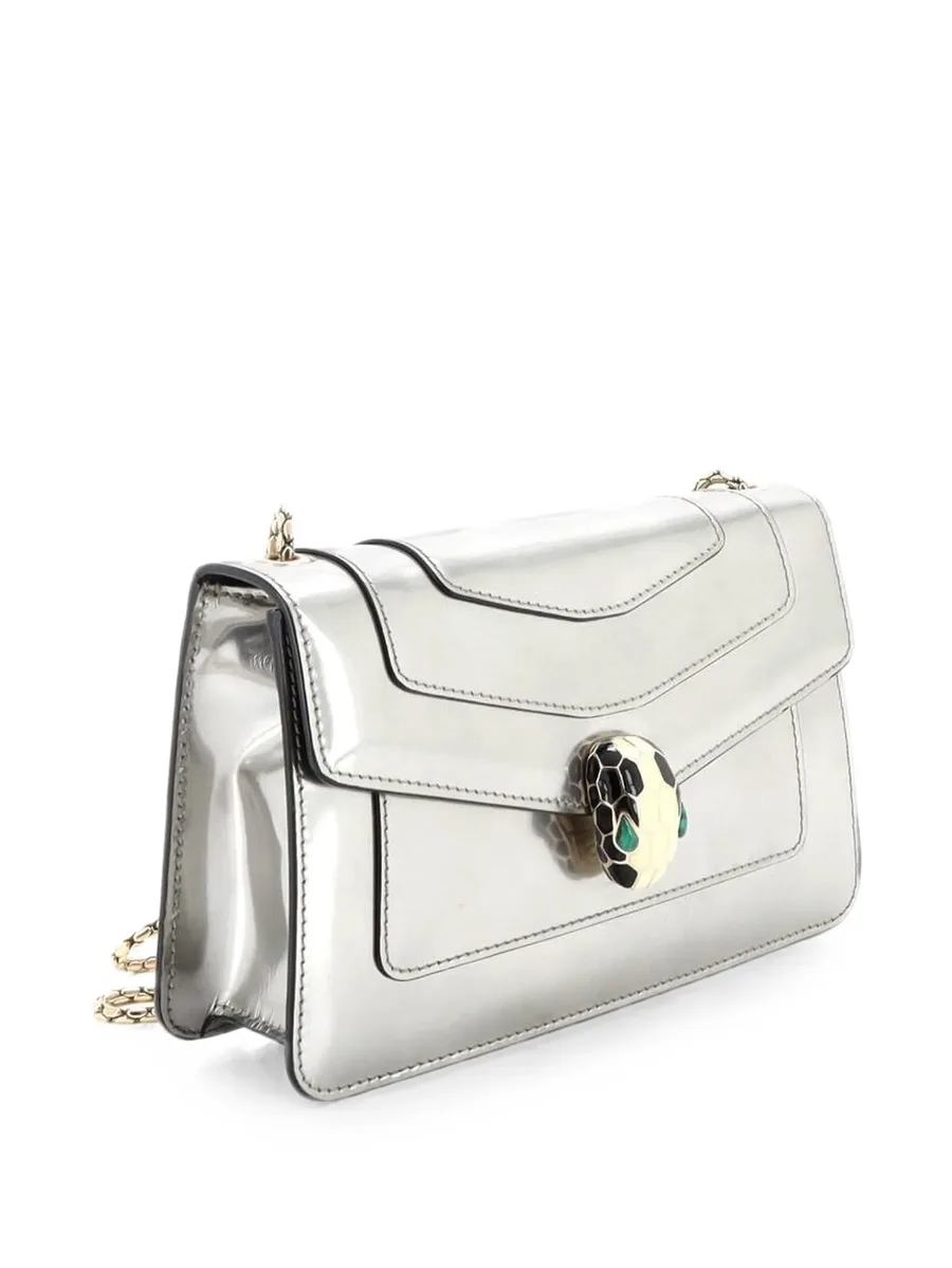 маленькая сумка на плечо Serpenti Forever Square Metallic 7