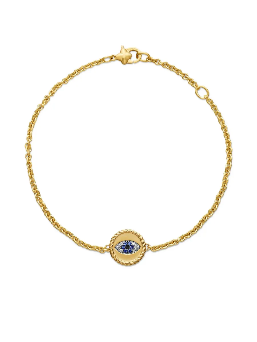 браслет Cable Collectibles Evil Eye из желтого золота (2 мм) 9