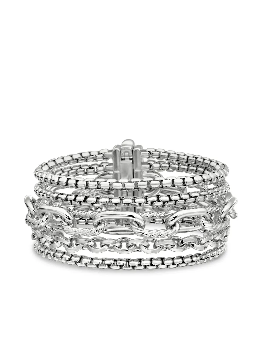 серебряный браслет Multi Row Chain (29 мм) 1