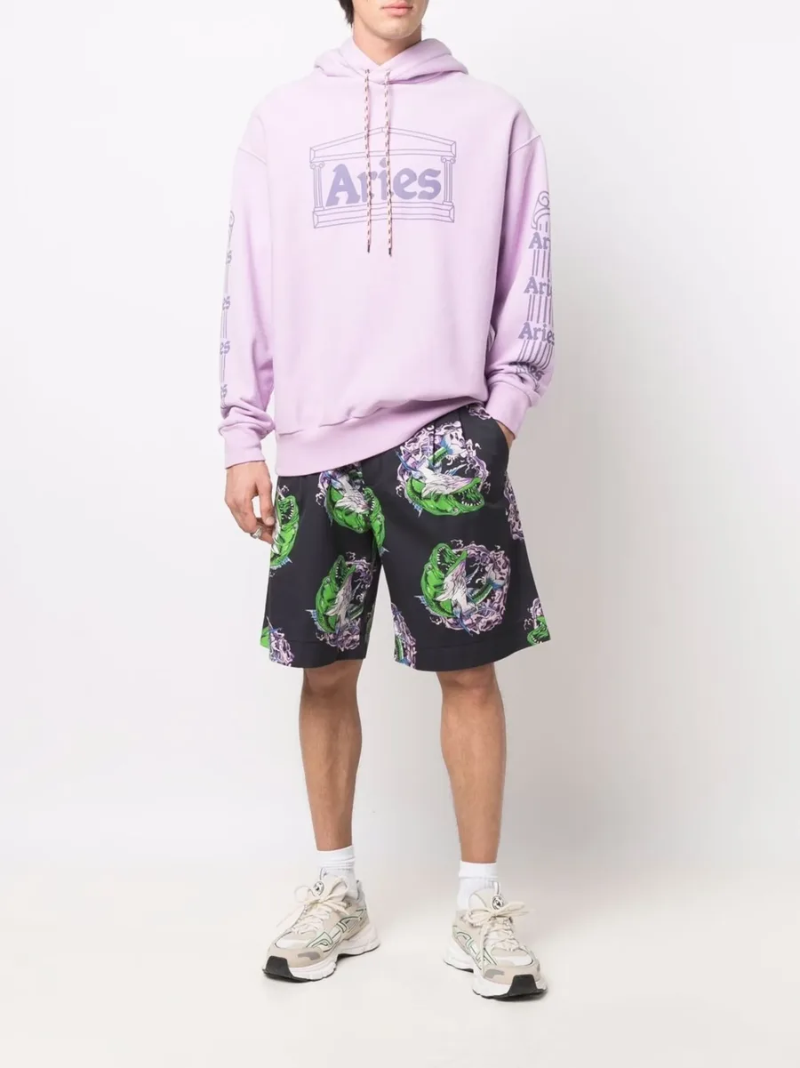 graphic-print straight-leg shorts 3