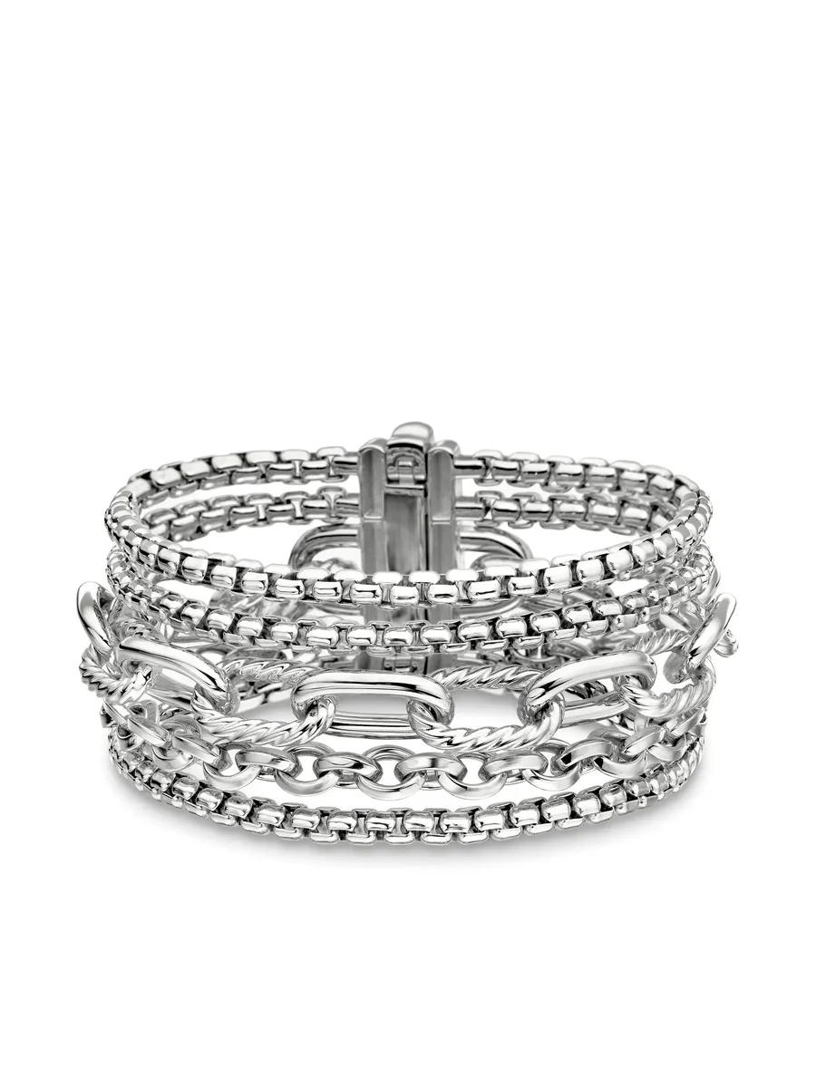 серебряный браслет Multi Row Chain (29 мм) 5