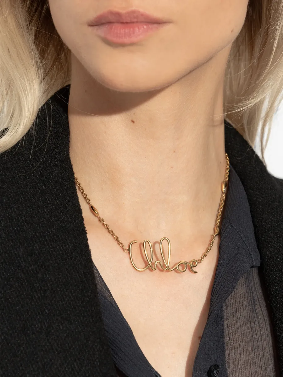 колье The Chloé с логотипом 4
