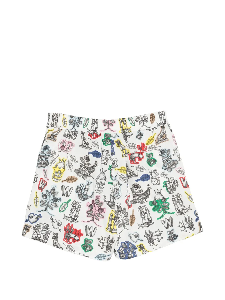 graphic-print shorts 4