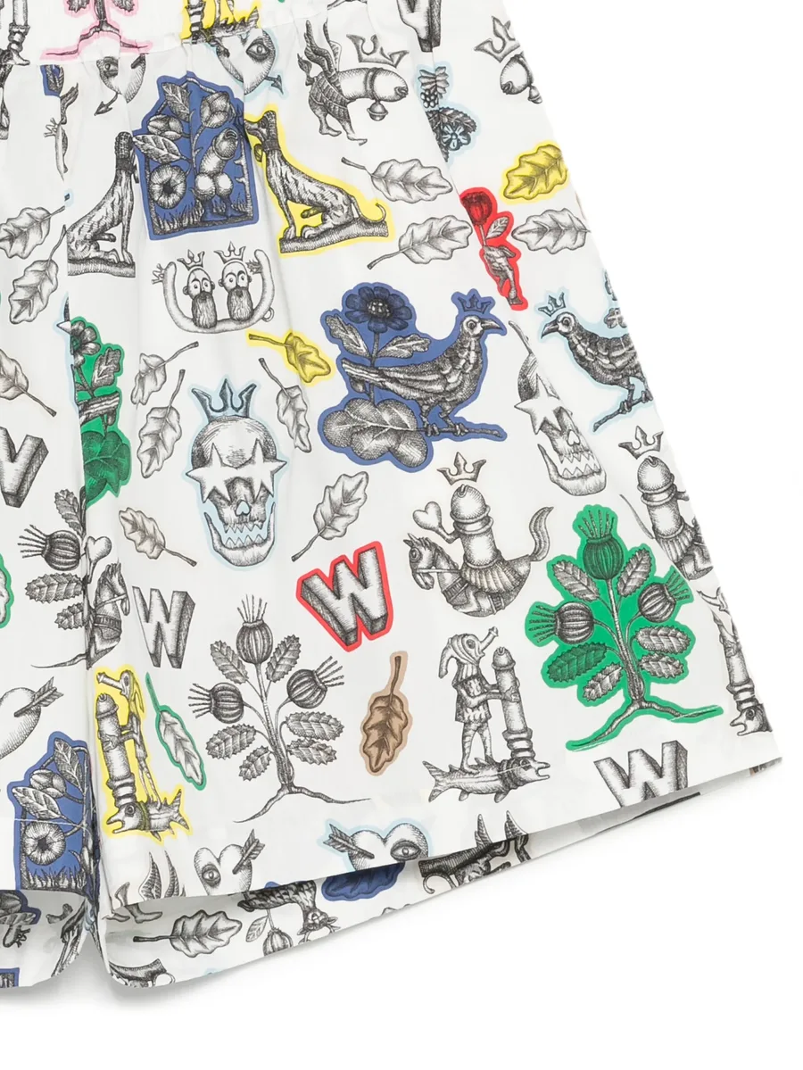 graphic-print shorts 6