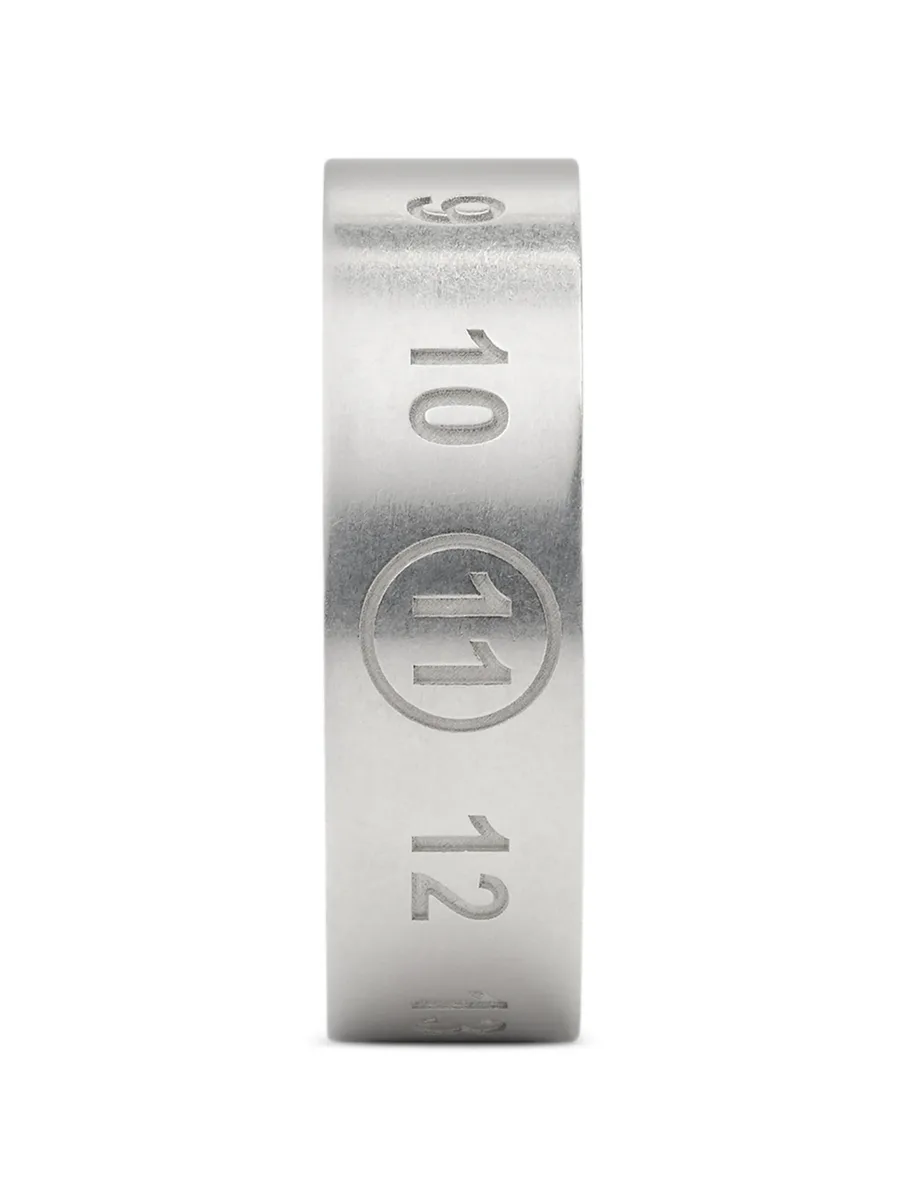 engraved numeric-sequence ring 5
