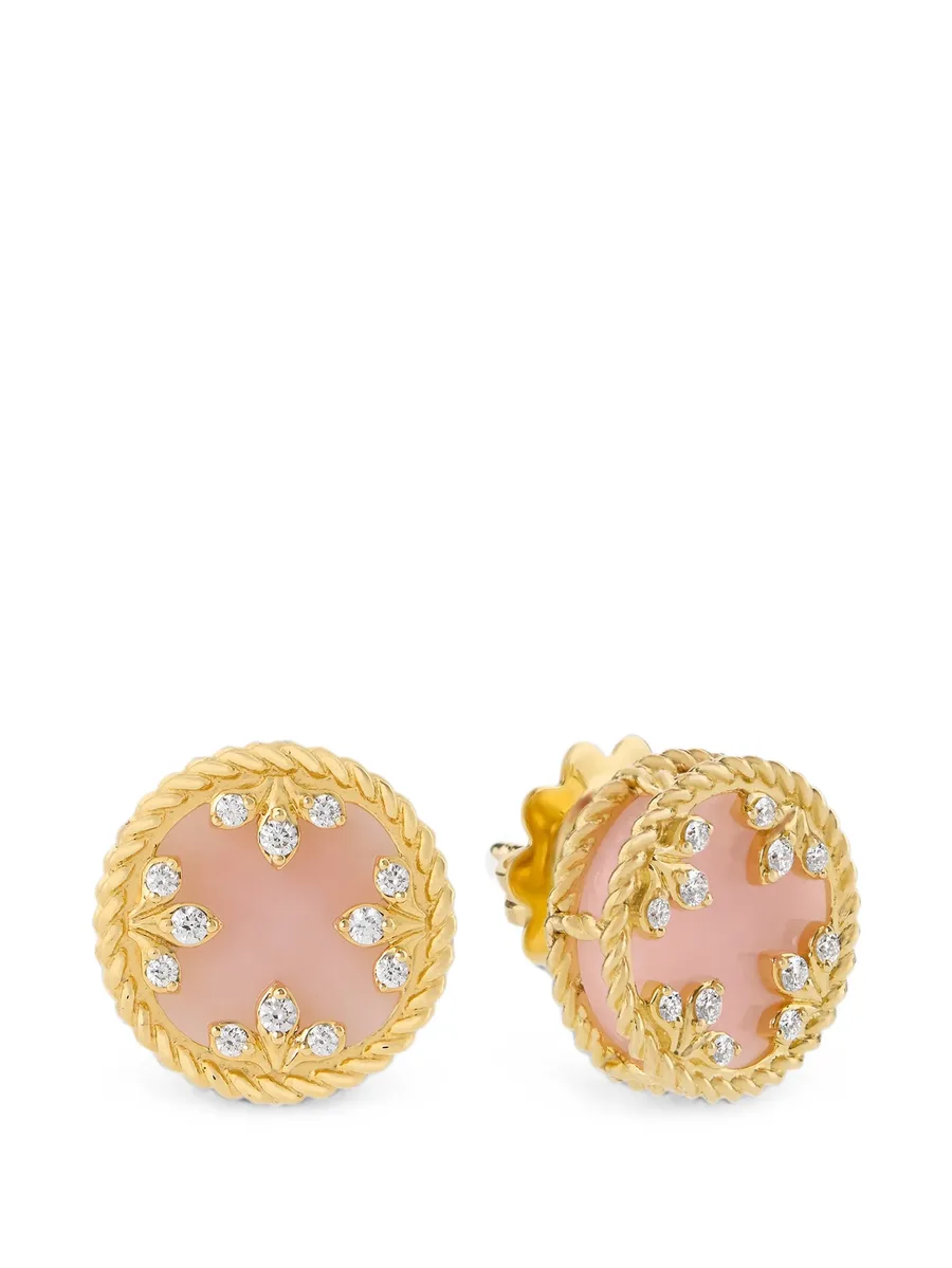серьги Venetian Medallions с опалом и бриллиантами 1