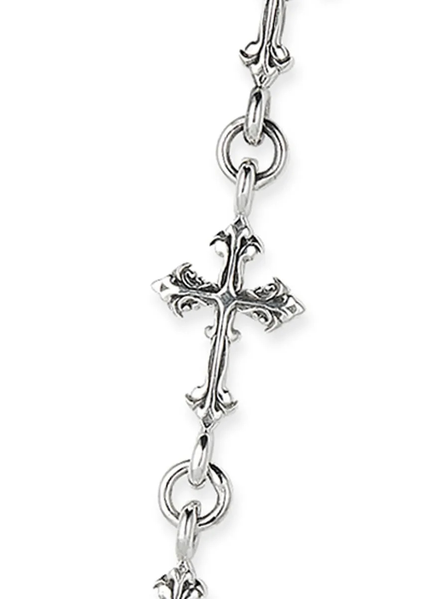 серебряная серьга-подвеска Avelli Cross 3