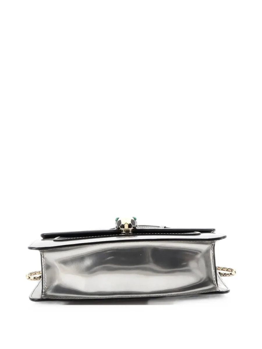 маленькая сумка на плечо Serpenti Forever Square Metallic 12