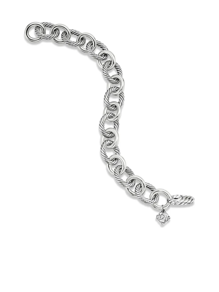 серебряный браслет Oval Link (12 мм) 6
