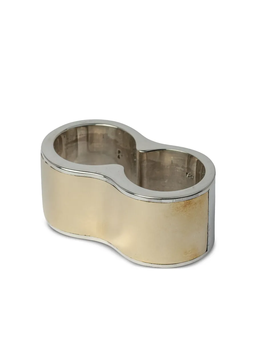 серебряное кольцо Contour Double 3
