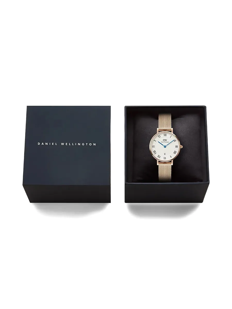 наручные часы Petite & Quadro Roman Numerals Date 28 мм 9