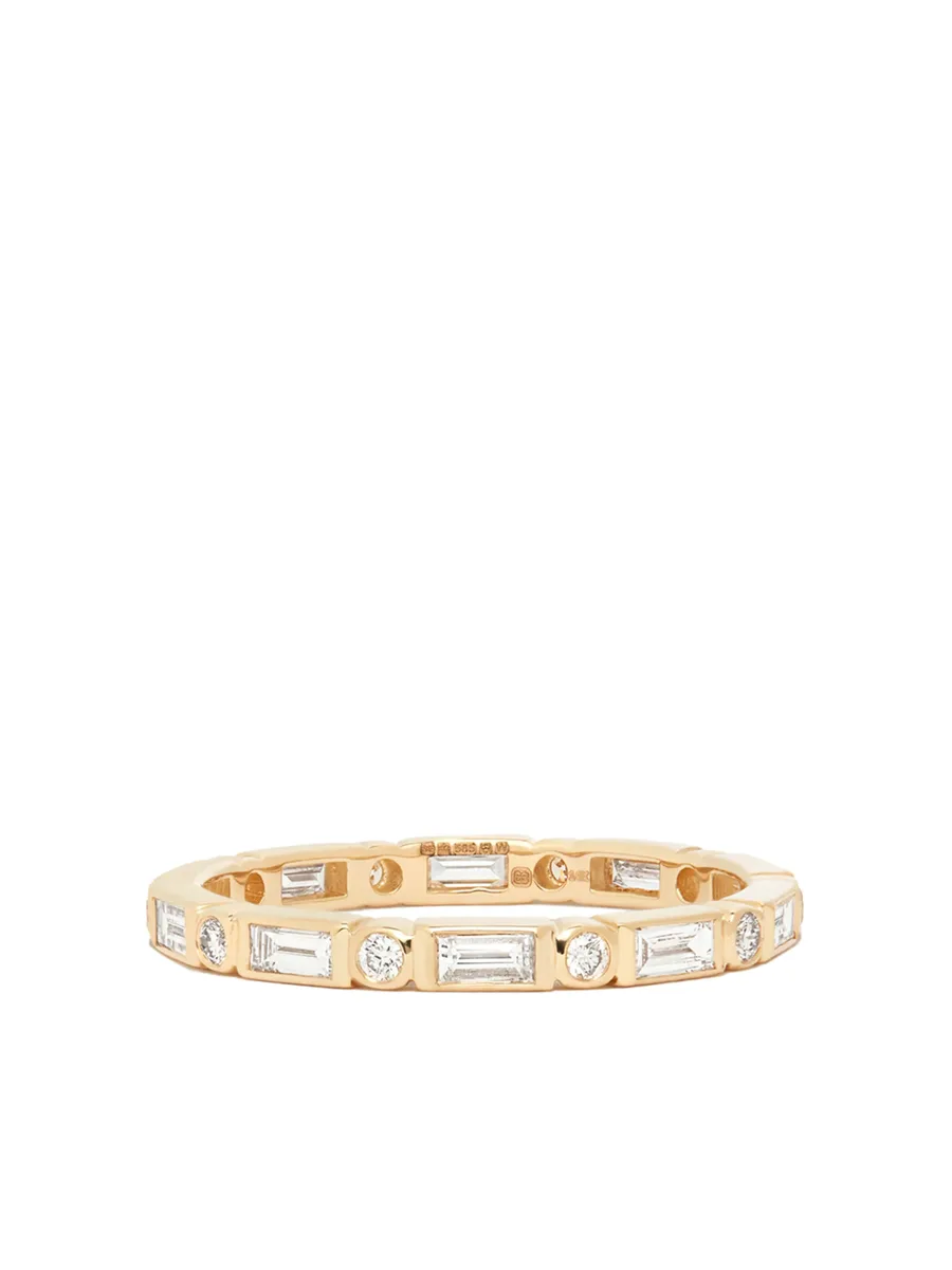 14kt yellow gold diamond eternity ring 3