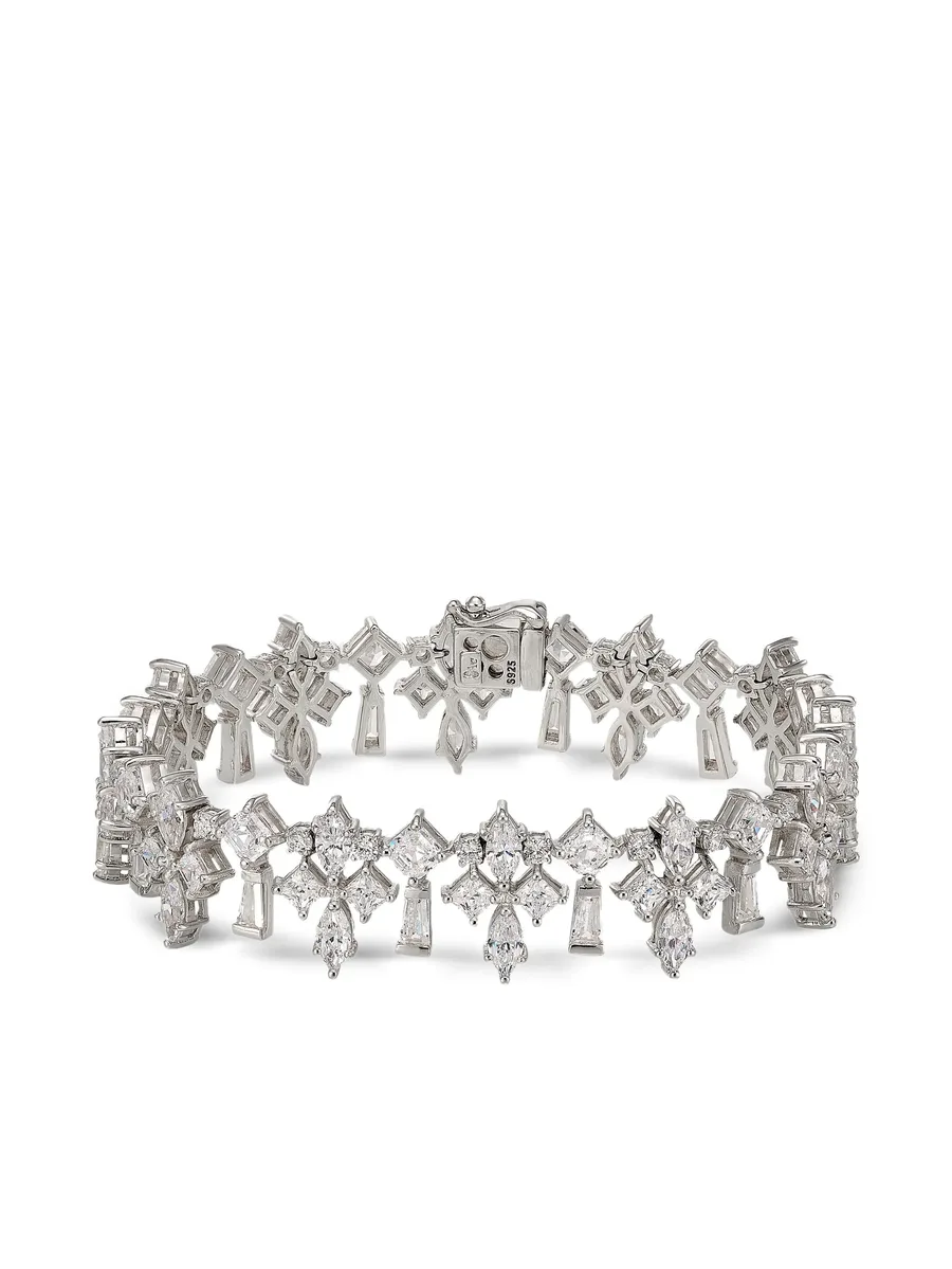 браслет Fleur-De-Lys из белого золота с бриллиантами 1