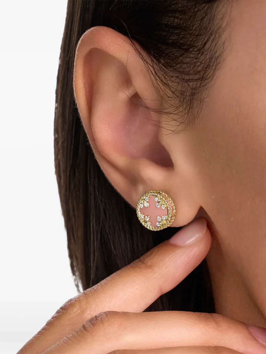 серьги Venetian Medallions с опалом и бриллиантами 3
