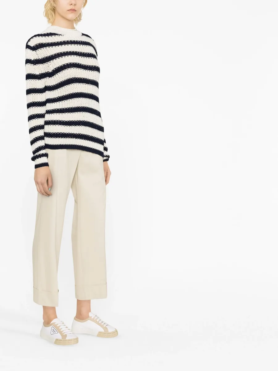 striped knitted jumper 8