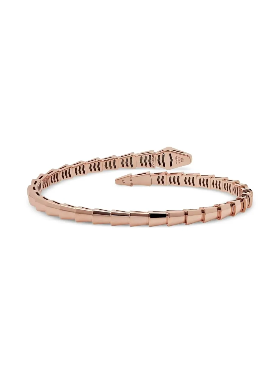браслет Serpenti Viper из розового золота с бриллиантами 6