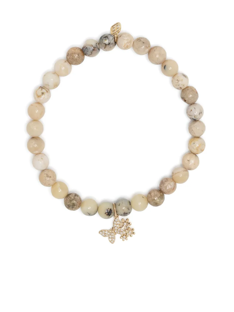 браслет Butterfly Daisy из желтого золота с опалом 1
