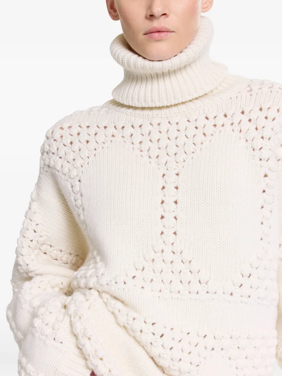 ribbed-knit turtleneck sweater 9