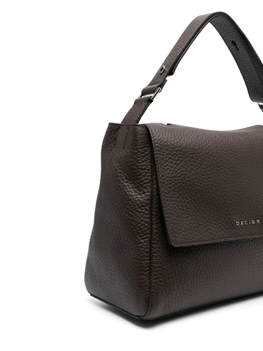 logo-lettering leather bag 6
