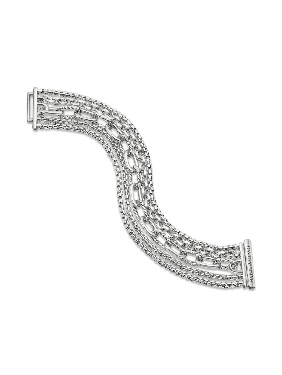 серебряный браслет Multi Row Chain (29 мм) 4