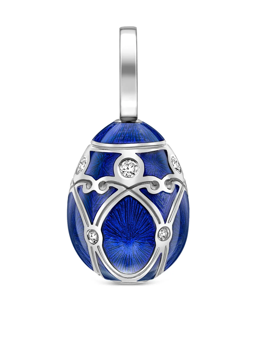 подвеска Heritage Palais Egg из белого золота с бриллиантами 1