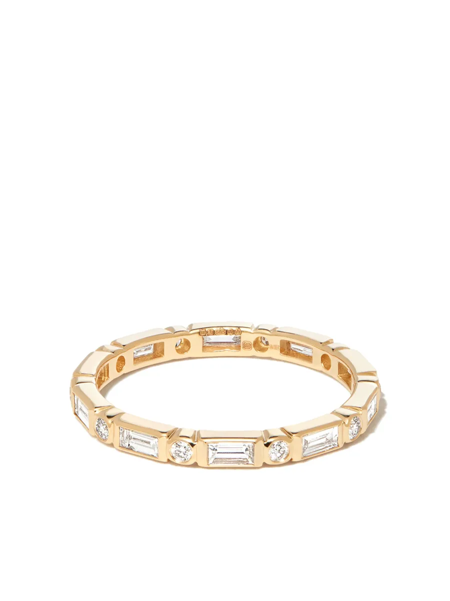 14kt yellow gold diamond eternity ring 1