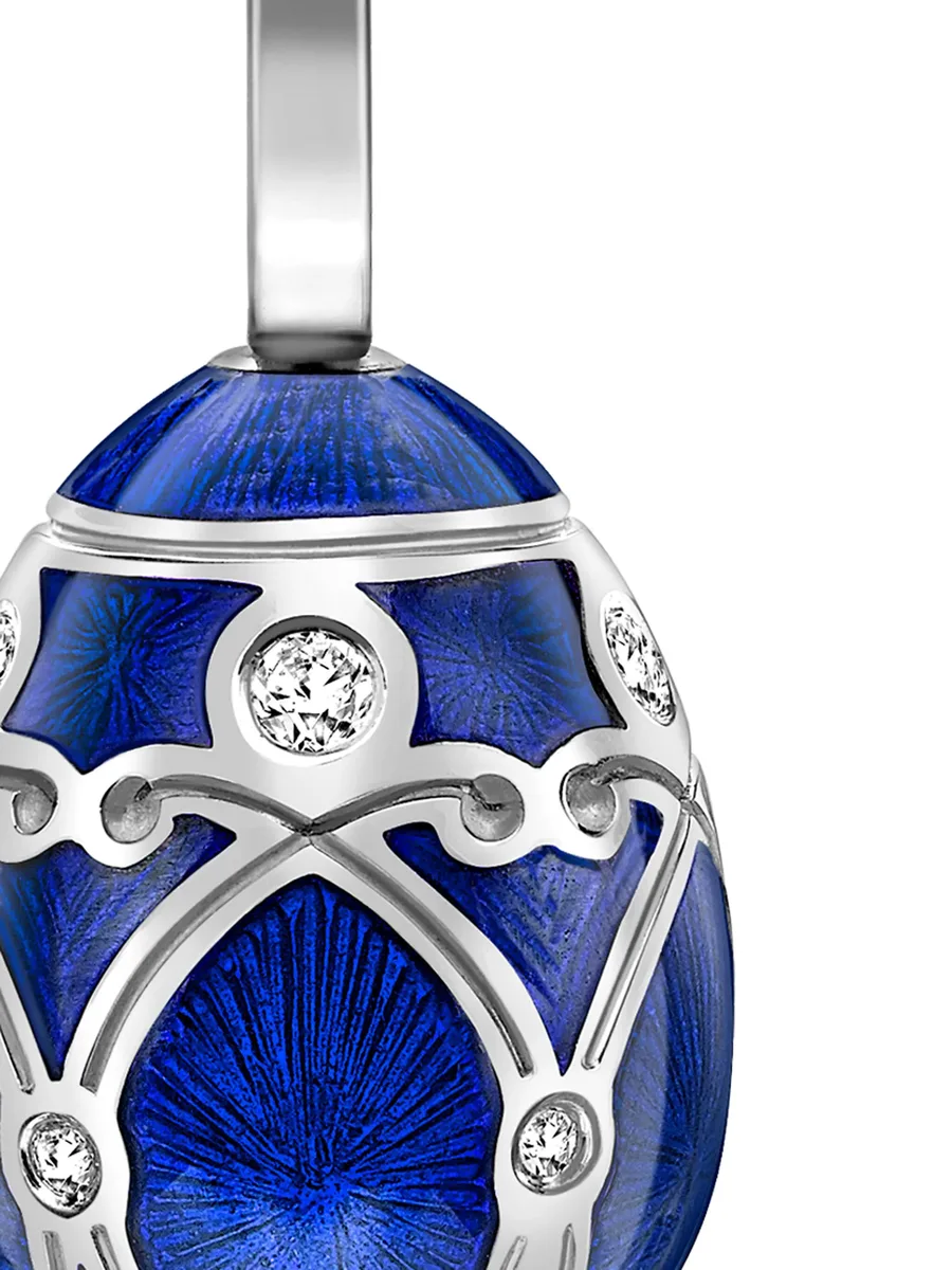 подвеска Heritage Palais Egg из белого золота с бриллиантами 3