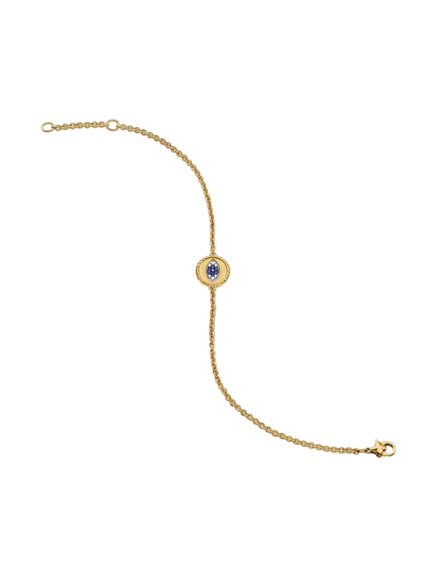 браслет Cable Collectibles Evil Eye из желтого золота (2 мм) 11