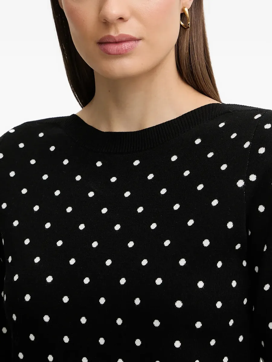 Konstantina polka-dot print sweater 9