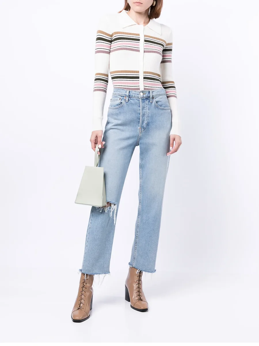 Cetus striped knit bodysuit 4