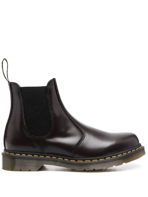 slip-on leather boots
