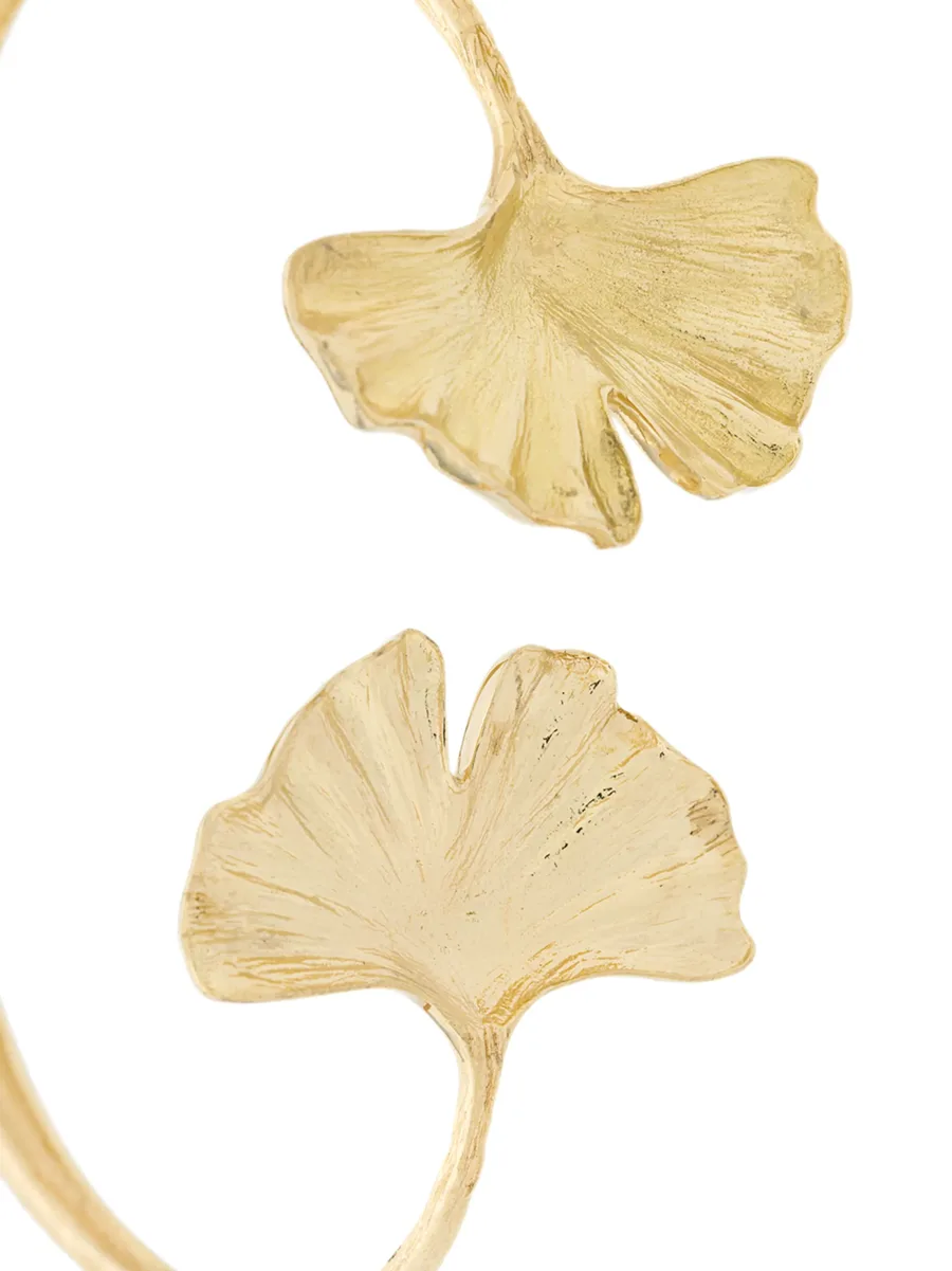 золотой браслет-кафф Ginkgo 5