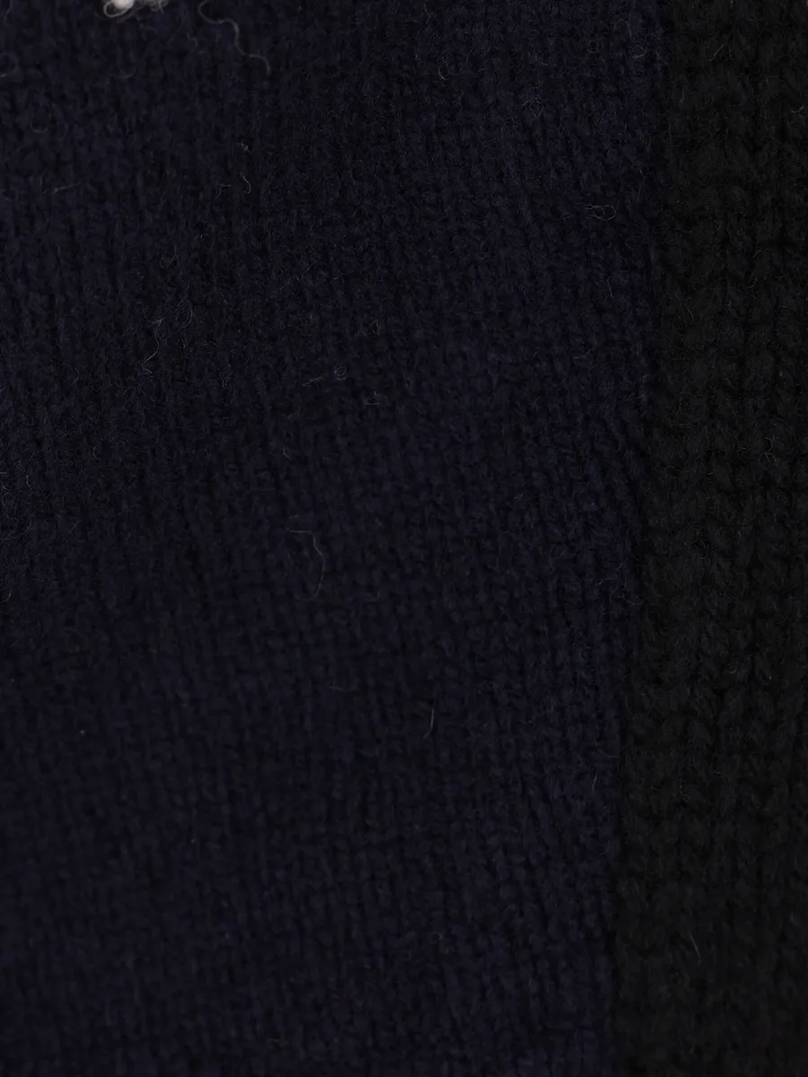 patchwork short-sleeve sweater 8
