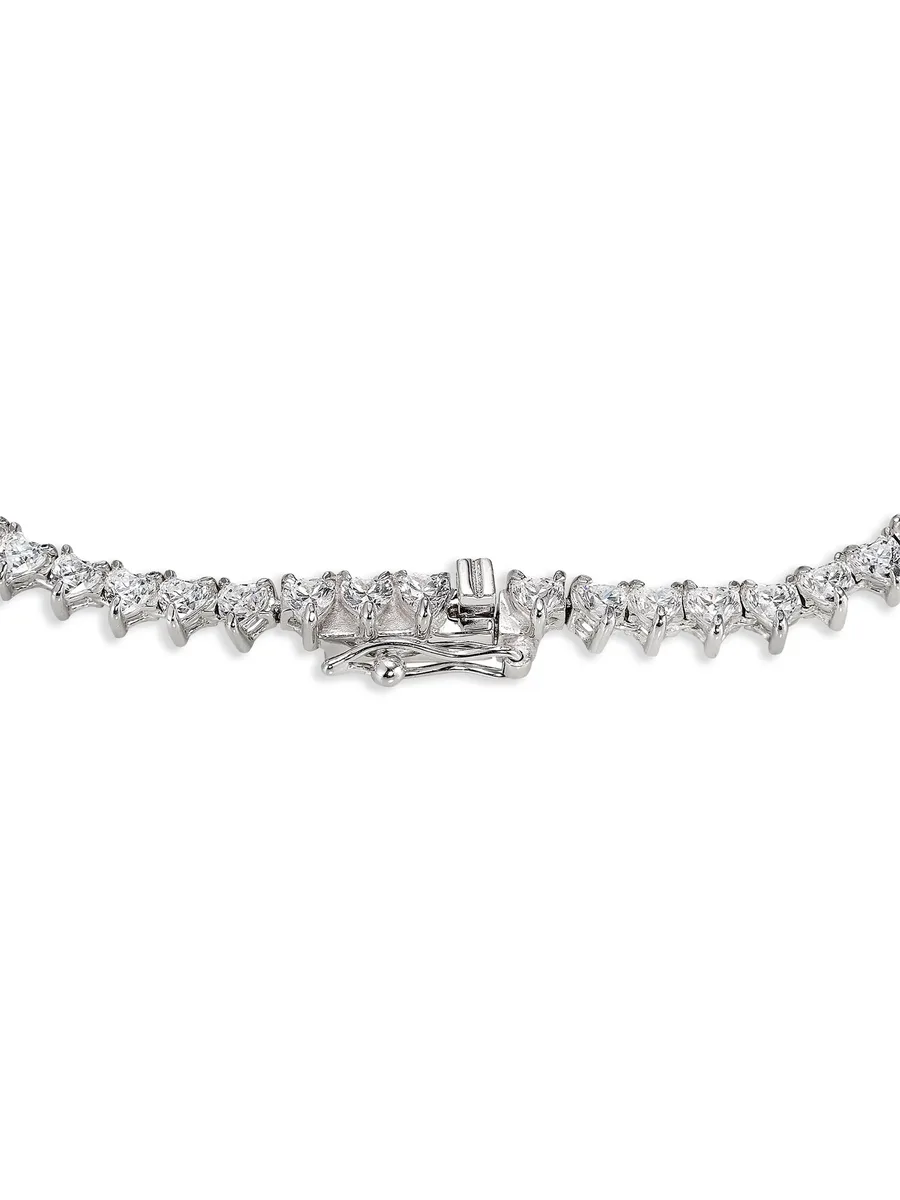 колье Petite Eternity Heart из белого золота 5