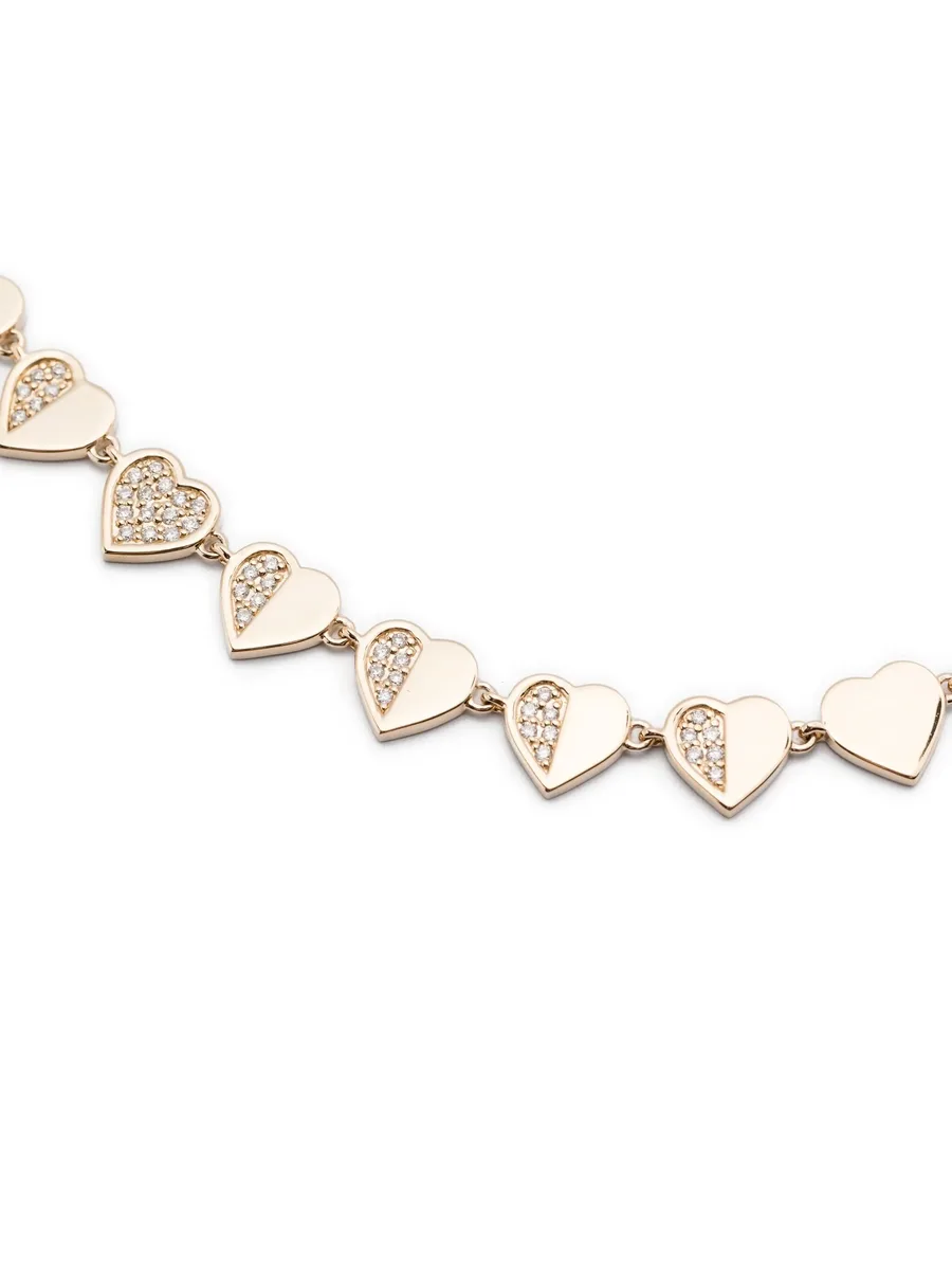 колье Heart Eternity из желтого золота 5