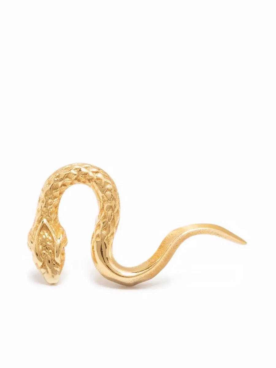 позолоченная серьга Serpent 1